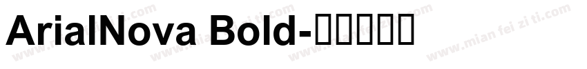 ArialNova Bold字体转换